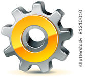 vector gear as preferences icon ...