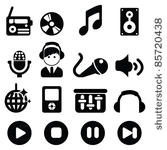 music and sound icons...