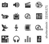 media black web icons