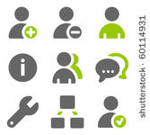 social network users web icons  ...
