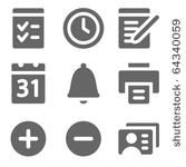 organizer web icons  grey solid ...