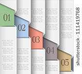  white paper numbered banners....