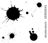 plashed stains drop vector