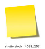 vector yellow sticky note with...