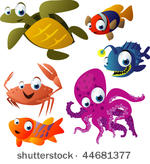 2010 sea life vector set