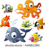2010 sea life vector set