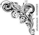 swirl floral design