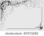 floral decorative design...