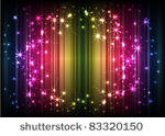 sparkling lights on rainbow...