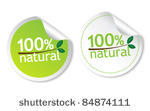 100  natural stickers