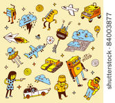 crazy doodles. vector...