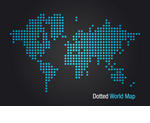 dotted world map