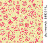 seamless childish pattern with...