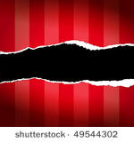 closeup of a dark hole on red...