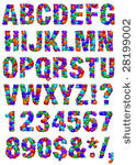 alphabet letters composed of...