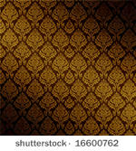 vector seamless dark damask...