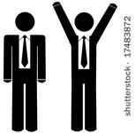 business man   stick figures...