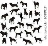 dogs vector shapes