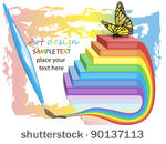 art design background showing...