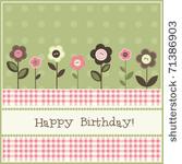 birthday card  vector