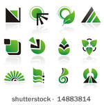 set of logos or design elements.