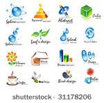 set of 3d design elements.