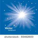 star on a blue sky.