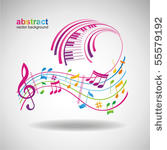 colorful music background.