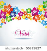 hibiscus. colorful floral...