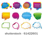 colorful bubbles for speech.