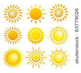 suns. elements for design.