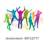  young   people on the party ....