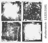 grunge textures set. background....
