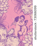 floral background and valentine'...