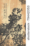big tree and grunge vector...