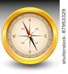 gold antique compass...