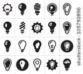 light bulbs. bulb icon set