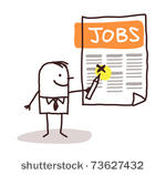 man looking for jobs listing