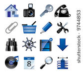 vector blue website and...