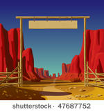 vector illustration of a farm...