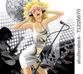 vector image of dancing...