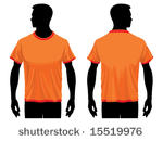 men s t shirt template with...