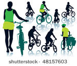 collection of silhouettes of...