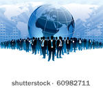 businesspeople are standing in...
