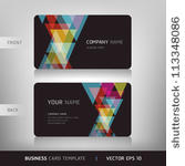 business card set. vector...