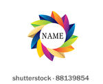 nice flower logotype