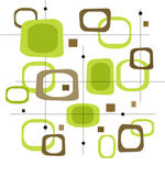 retro lime green and brown...