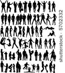 silhouette of people