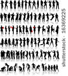 big collection of silhouette