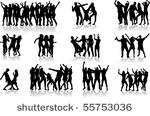 dancing silhouettes   large...